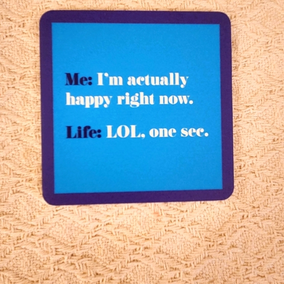 Drinks on Me LOL Coaster - Picture 2 of 3